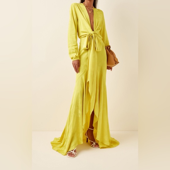 Sold! SILVIA Tcherassi Albarella V-neck Gown Size Small - Picture 7 of 13